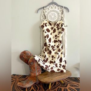 Cow print dress. Brand new with tags.